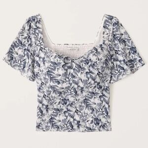 Abercrombie & Fitch Blue Floral Blouse